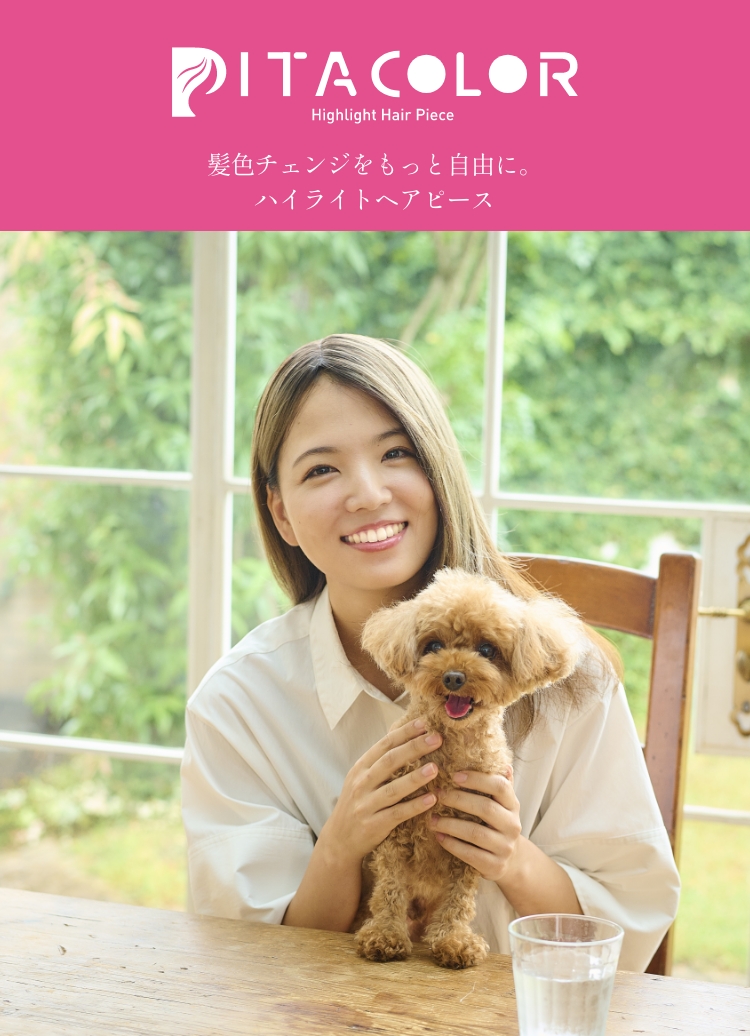 PITACOLOR 髪色チェンジをもっと自由に。ハイライトヘアピース